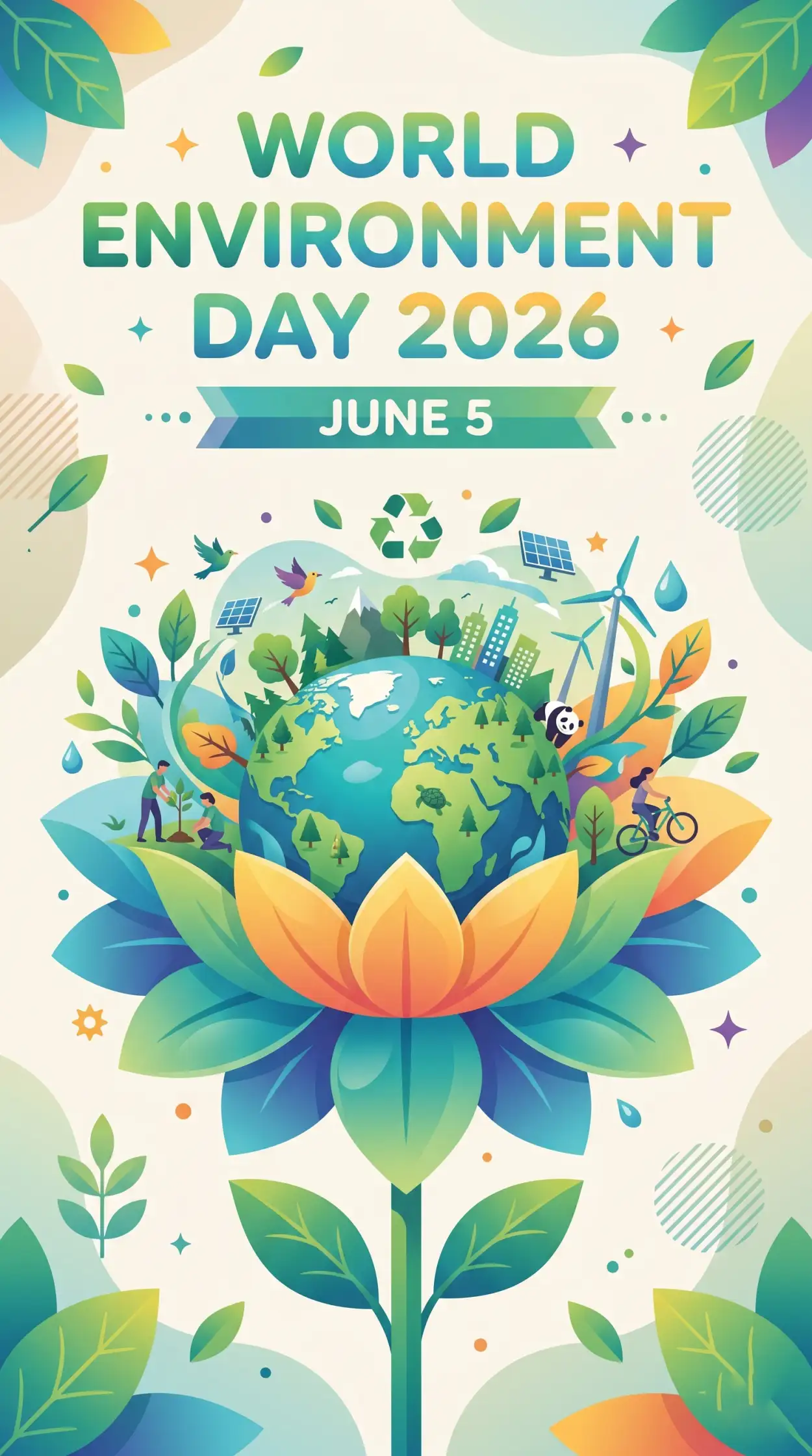 Free Download World Environment Day 2026 Eco Friendly Poster Templates - High Quality World Environment Day 2026 Image