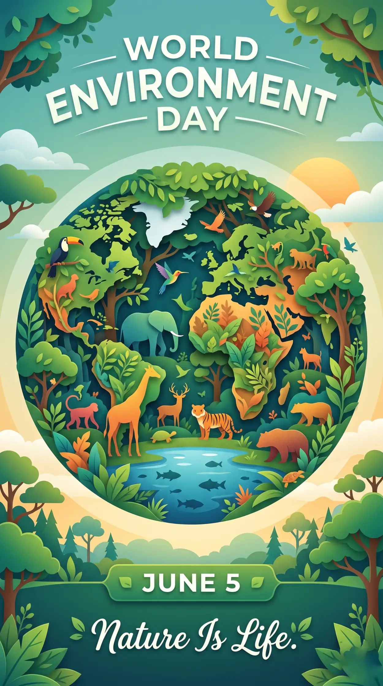Free Download World Environment Day 2026 Ecosystem Restoration Theme - High Quality World Environment Day Theme 2026 Image