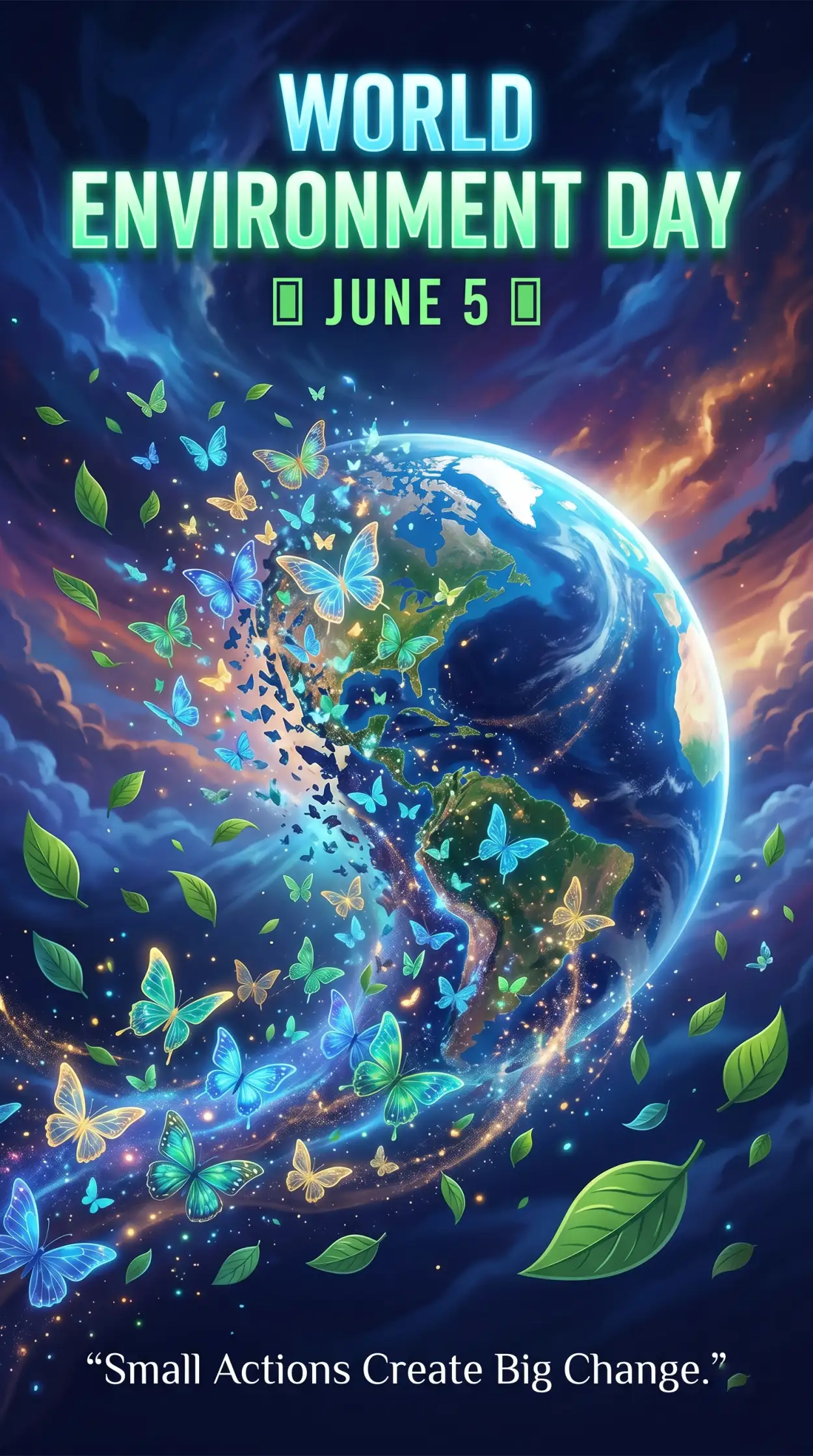 Free Download World Environment Day 2026 Environmental Awareness Poster - High Quality World Environment Day Theme 2026 Image