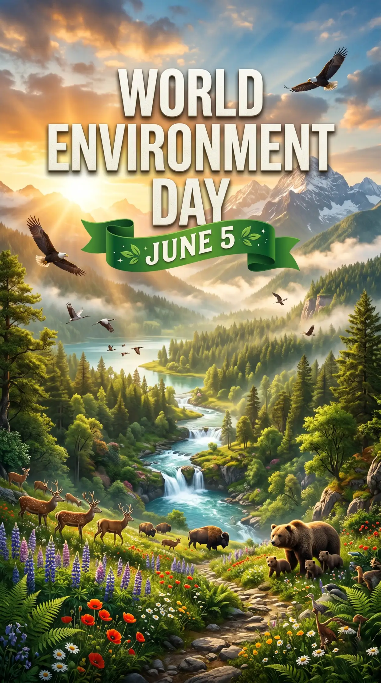 Free Download World Environment Day 2026 Environmental Awareness Posters - High Quality World Environment Day 2026 Image