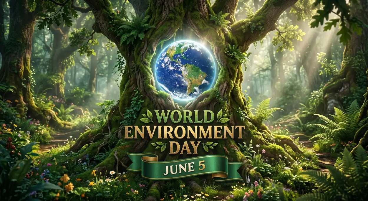 Free Download World Environment Day 2026 Green Planet Awareness Campaign - High Quality World Environment Day 2026 Image