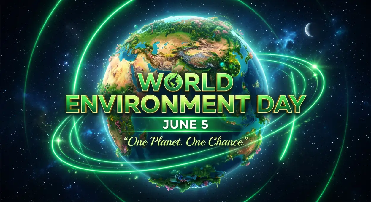 Free Download World Environment Day 2026 Motivational Environmental Post - High Quality World Environment Day Poster Ideas 2026 Image