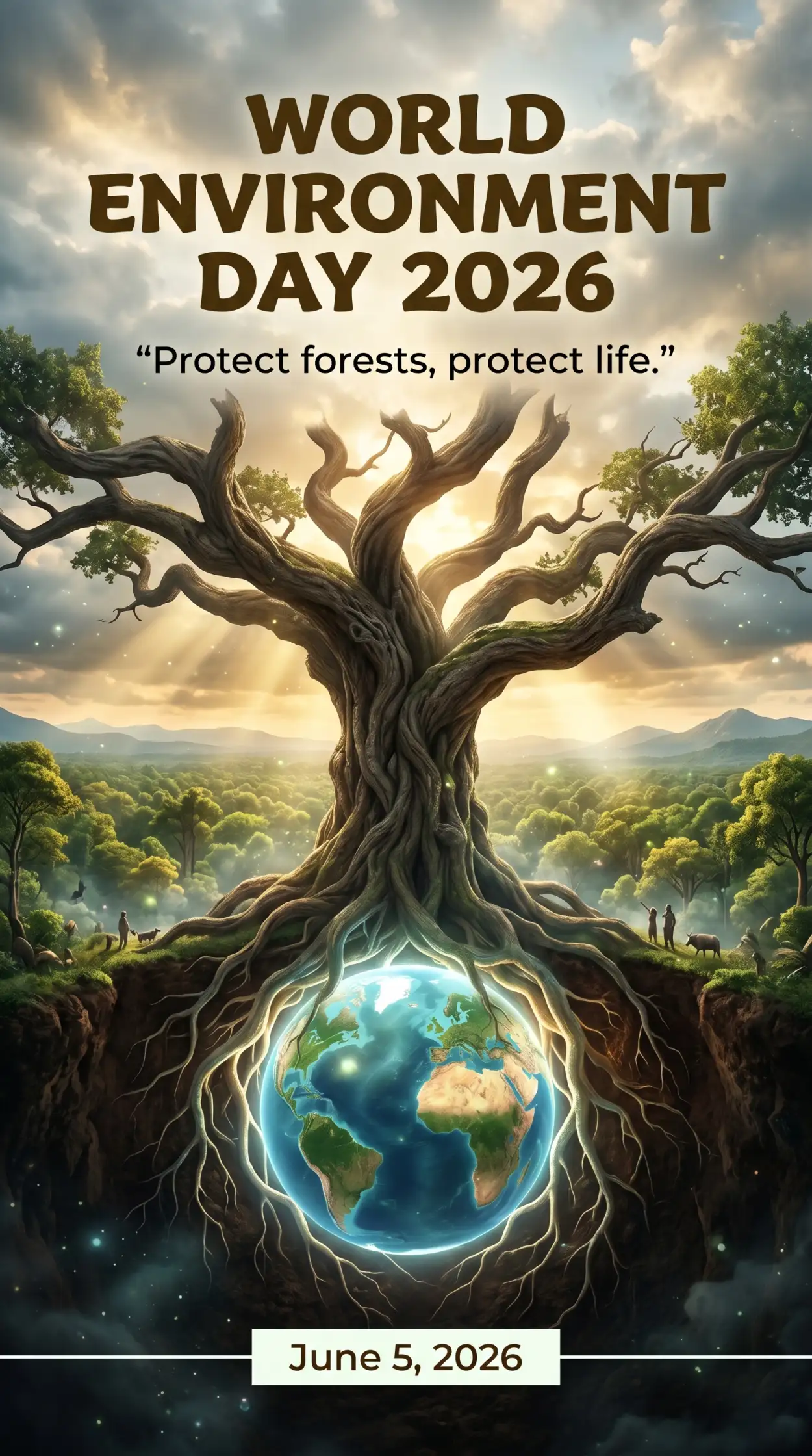 Free Download World Environment Day 2026 Protect Nature Quotes - High Quality World Environment Day 2026 Image