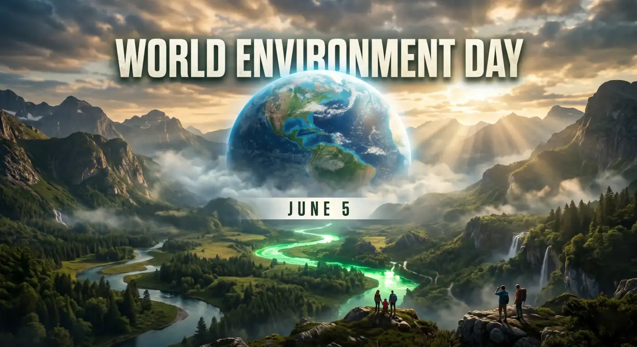 Free Download World Environment Day 2026 Twitter Post Graphics 2 - High Quality World Environment Day 2026 Image