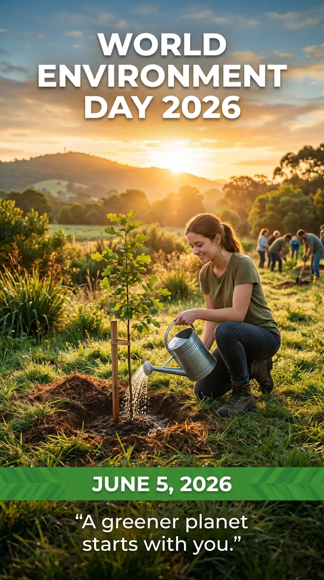 Free Download World Environment Day 2026 Workplace Sustainability Campaign - High Quality World Environment Day 2026 Image