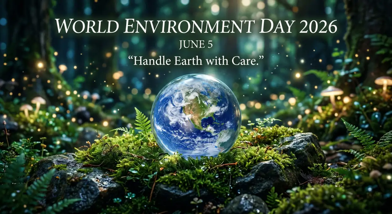 Free Download World Environment Day Linkedin Post Template - High Quality World Environment Day Theme 2026 Image