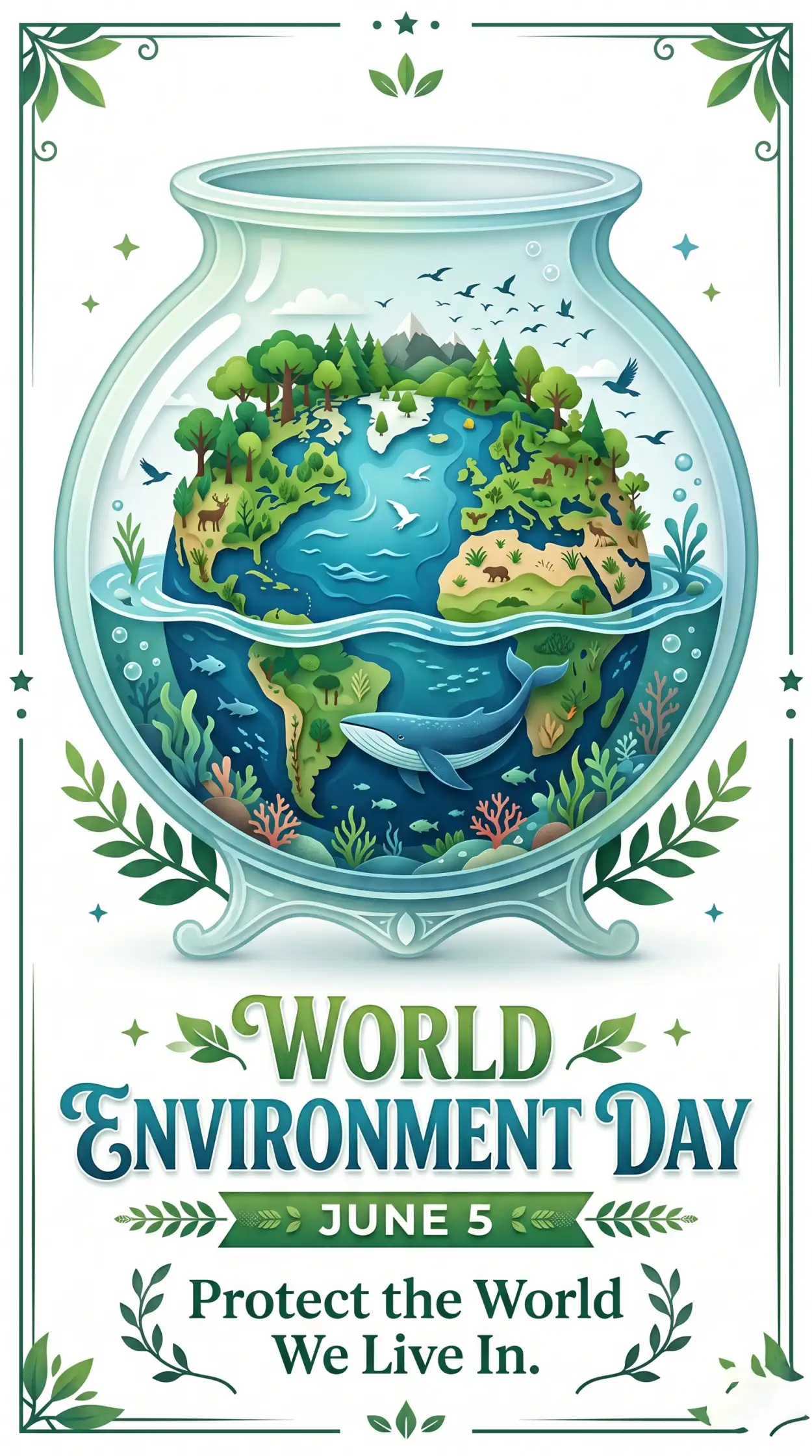Free Download World Environment Day Pinterest Pin Design - High Quality World Environment Day Theme 2026 Image