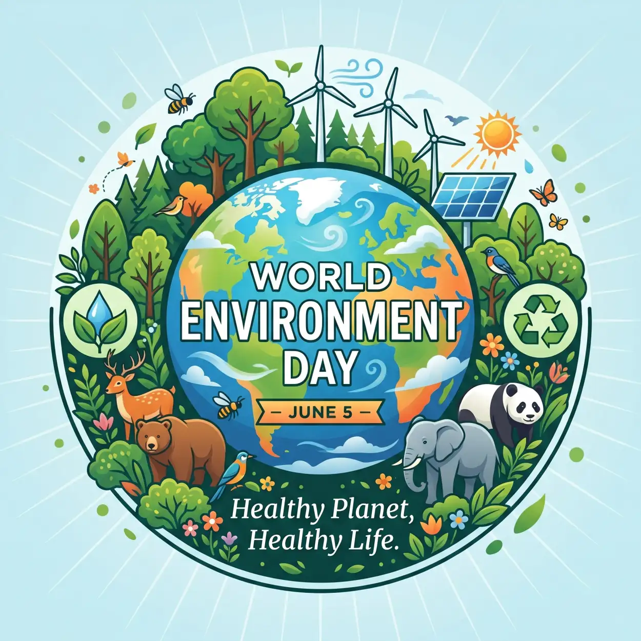 Free Download World Environment Day Poster Ideas For Schools And Colleges - High Quality World Environment Day Poster Ideas 2026 Image
