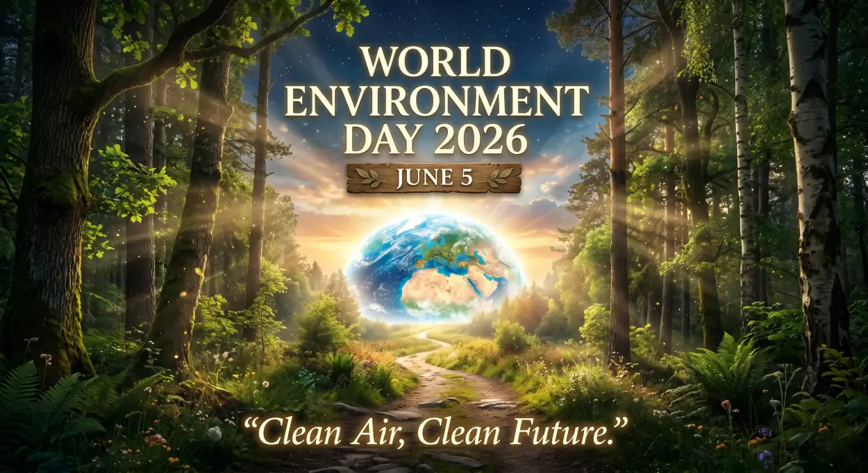 Free Download World Environment Day Poster Ideas With Clean Air Campaign Theme - High Quality World Environment Day Poster Ideas 2026 Image