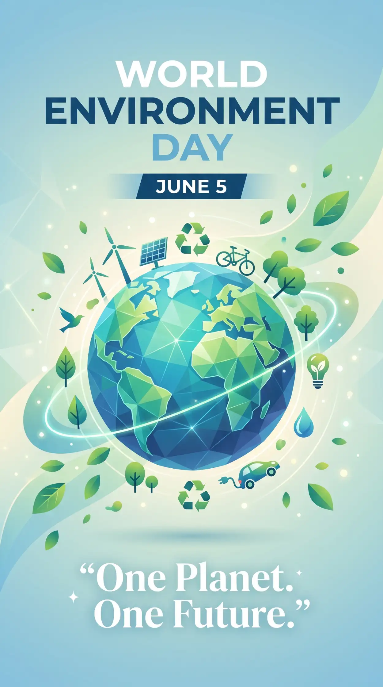 Free Download World Environment Day Poster Ideas With Clean Planet Concept - High Quality World Environment Day Poster Ideas 2026 Image