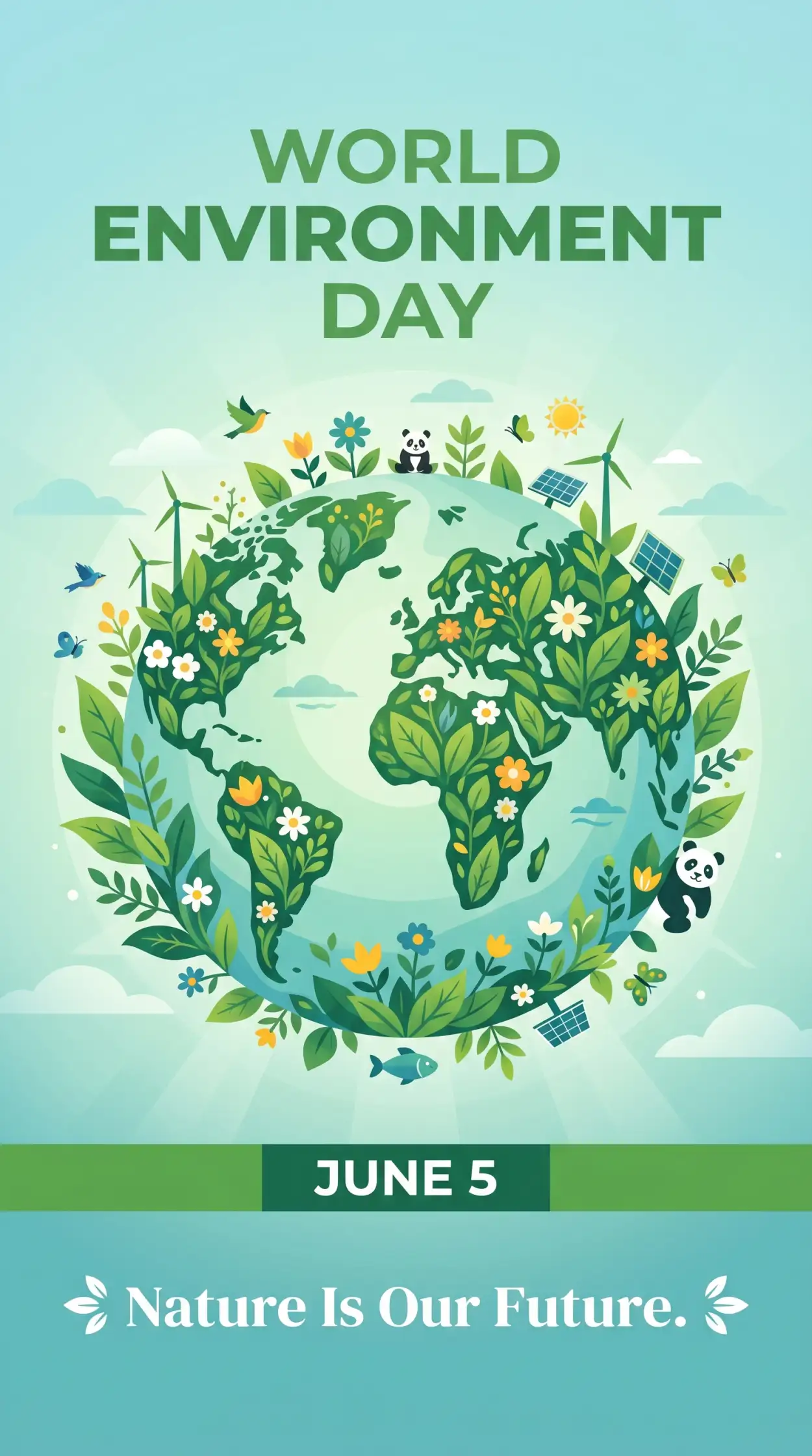 Free Download World Environment Day Poster Ideas With Eco Friendly Habits Illustration - High Quality World Environment Day Poster Ideas 2026 Image