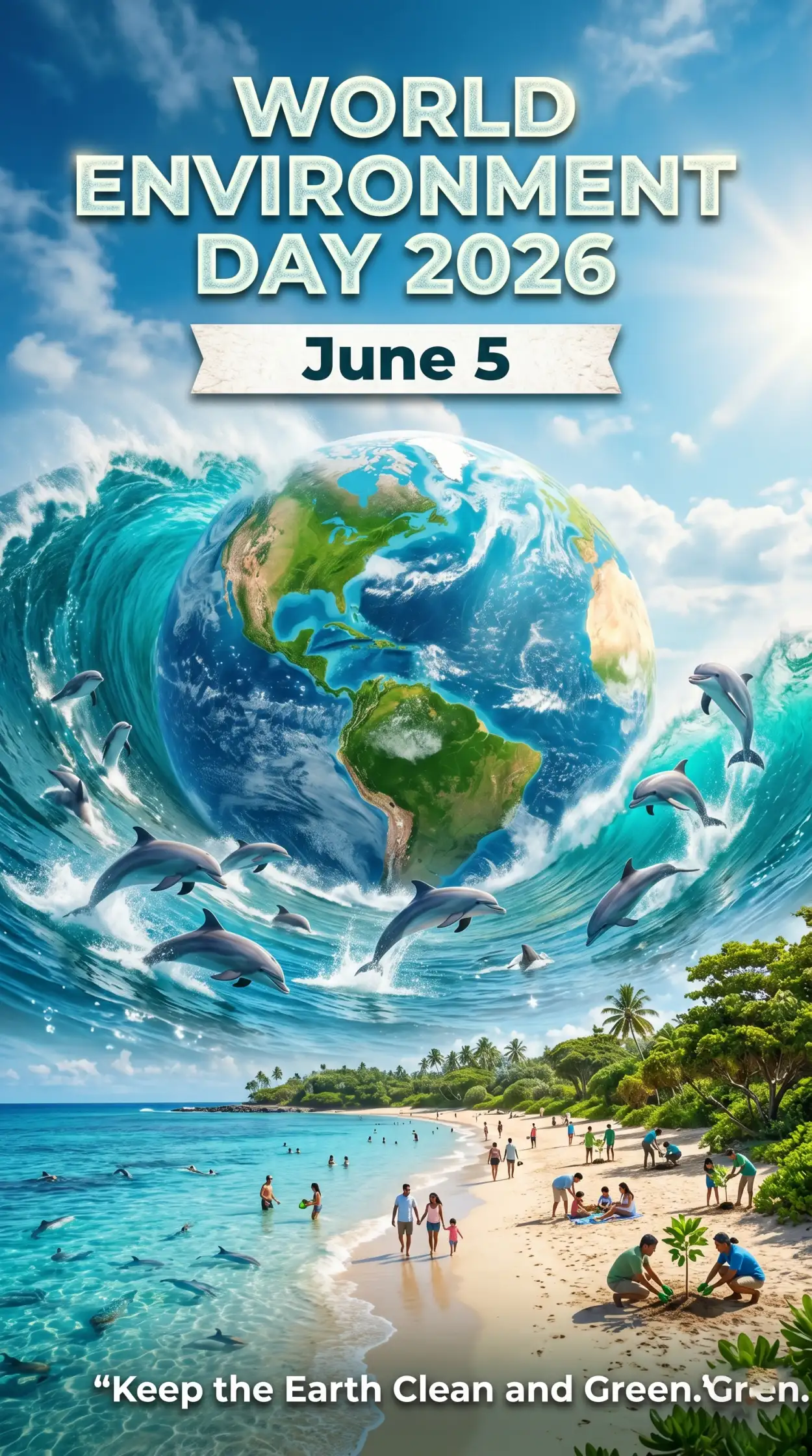 Free Download World Environment Day Poster Ideas With Global Warming Awareness - High Quality World Environment Day Poster Ideas 2026 Image