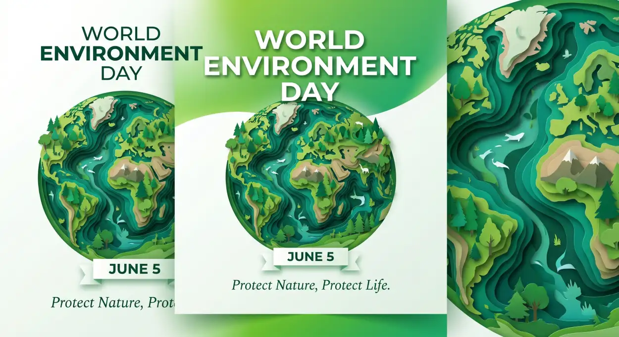 Free Download World Environment Day Poster Ideas With Green Background - High Quality World Environment Day Poster Ideas 2026 Background Image
