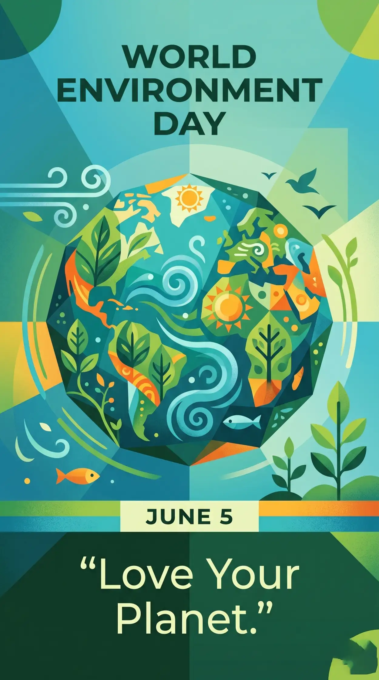 Free Download World Environment Day Poster Ideas With Sustainable Future Artwork - High Quality World Environment Day Poster Ideas 2026 Image