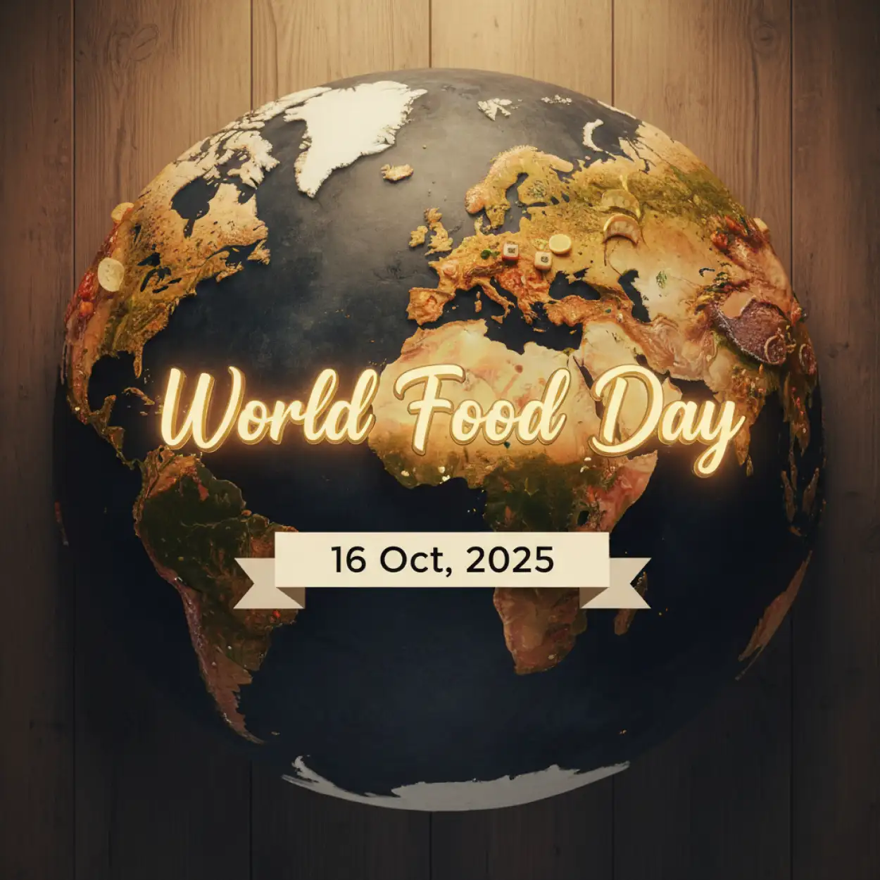 Free Download World Food Day 2025 Poster Drawing Ideas - High Quality World Food Day Background