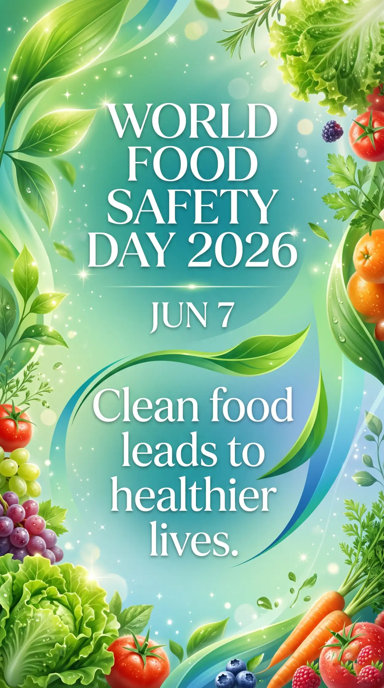 Free Download World Food Safety Day 2026 Flyer Design Template - High Quality World Food Safety Day 2026 Image