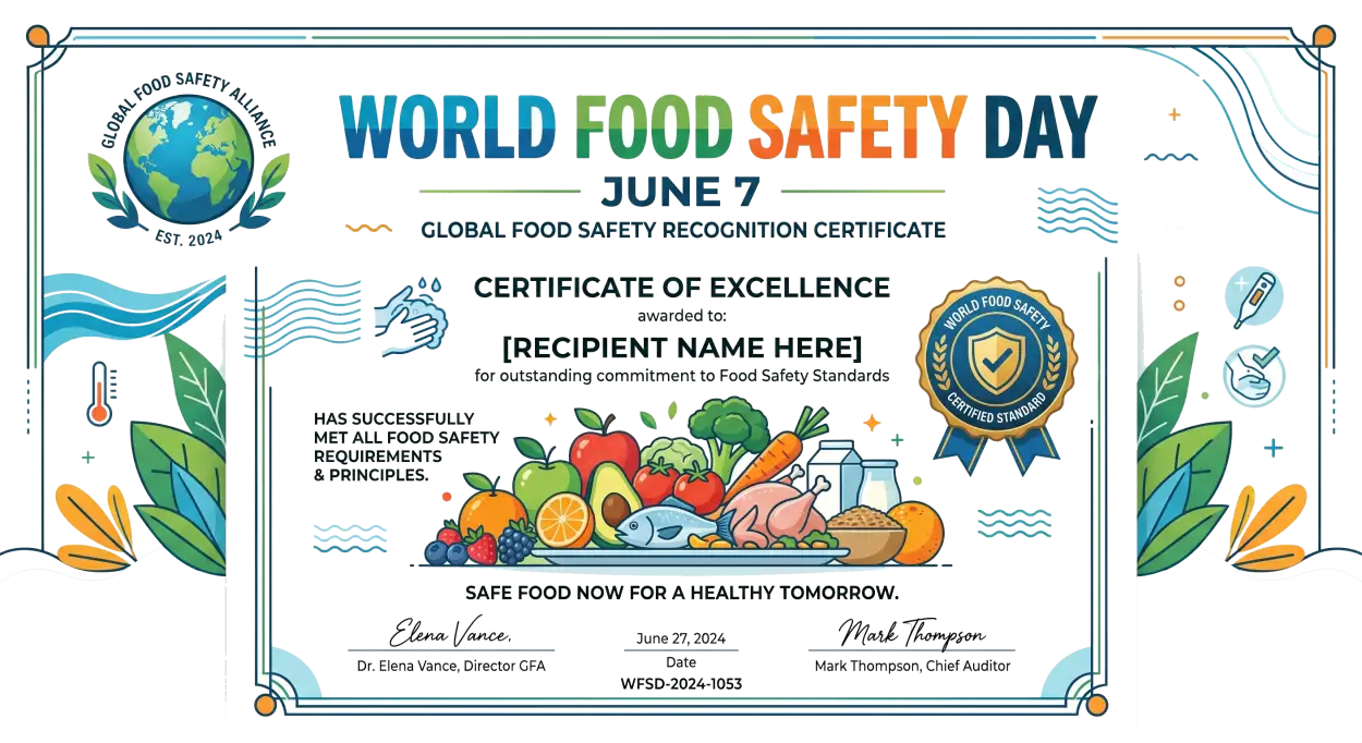 Free Download World Food Safety Day Png Free Printable Design - High Quality World Food Safety Day Png Transparent PNG