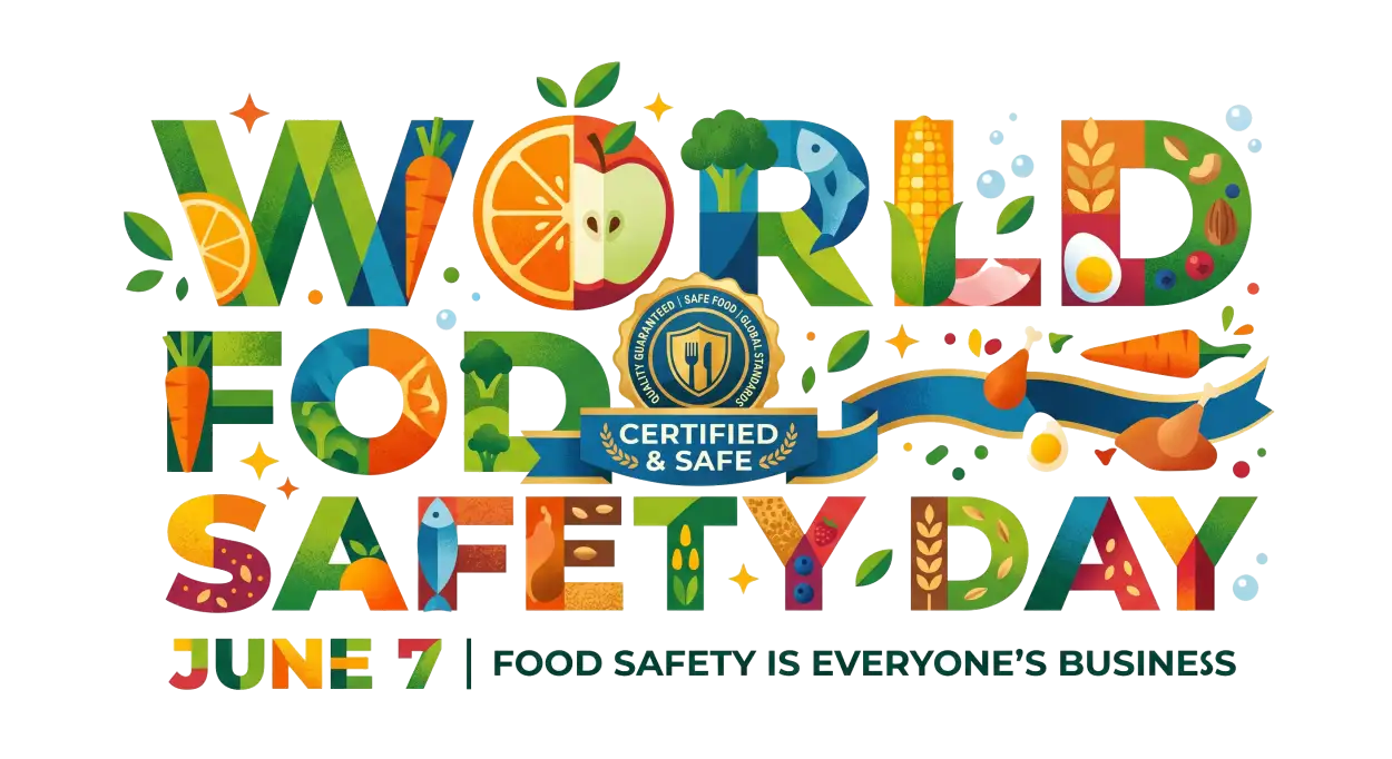 Free Download World Food Safety Day Typography Png Design - High Quality World Food Safety Day Png Transparent PNG