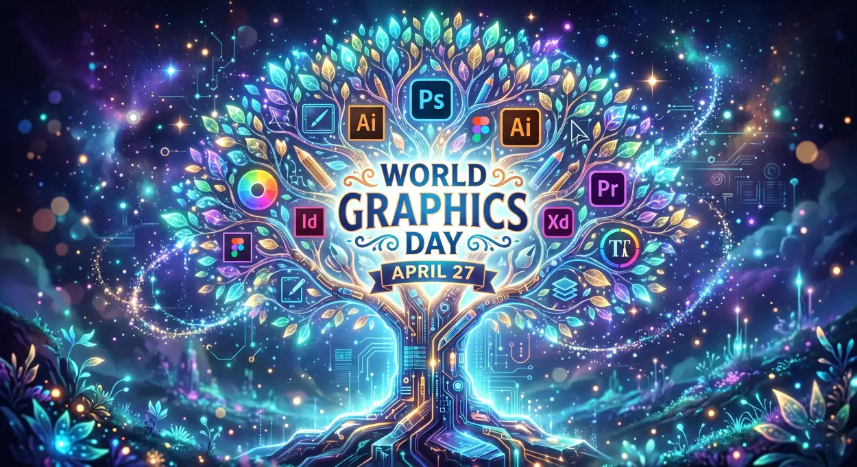 Free Download World Graphics Day Design Bundle Free - High Quality World Graphics Day 2026 Image