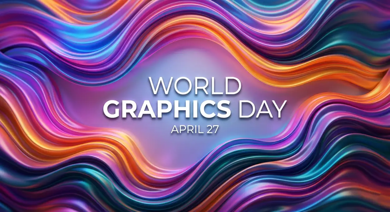 Free Download World Graphics Day Simple Poster Design - High Quality World Graphics Day 2026 Image