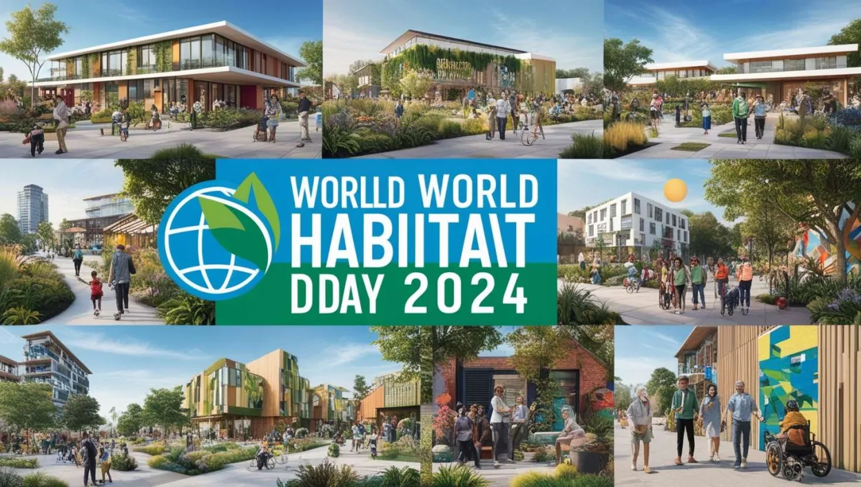 Free Download World Habitat Day 2024 Environment Preservation Ideas - High Quality Happy World Habitat Day Background