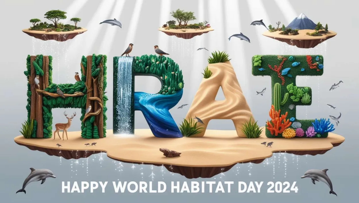 Free Download World Habitat Day 2024 Environmental Protection Wallpapers - High Quality Happy World Habitat Day Background