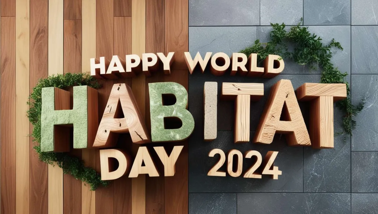 Free Download World Habitat Day 2024 Slogans To Raise Awareness - High Quality Happy World Habitat Day Background
