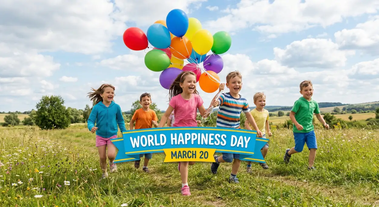 Free Download World Happiness Day 2026 Activity Ideas For Kids - High Quality World Happiness Day 2026 Image