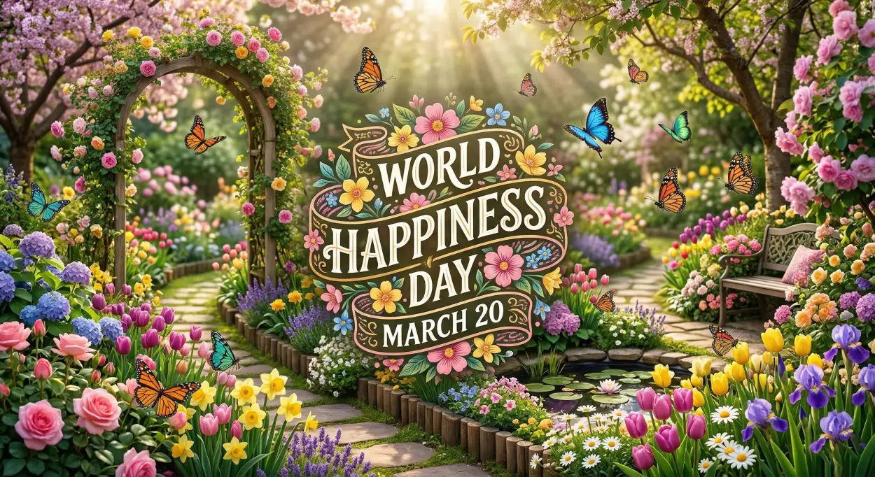 Free Download World Happiness Day 2026 Background Hd Free 2 - High Quality World Happiness Day 2026 Background Image