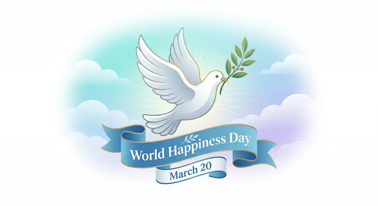 Free Download World Happiness Day 2026 Global Awareness Campaign - High Quality World Happiness Day 2026 Image