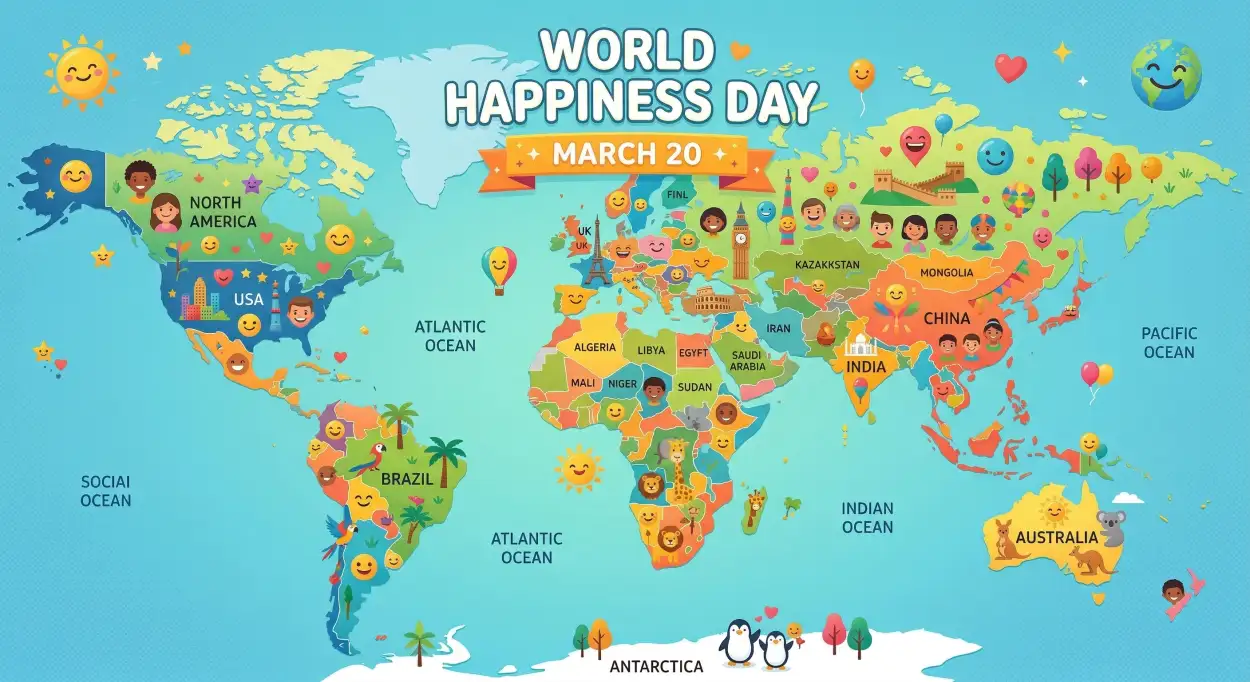 Free Download World Happiness Day 2026 Happiness Index Meaning - High Quality World Happiness Day 2026 Image