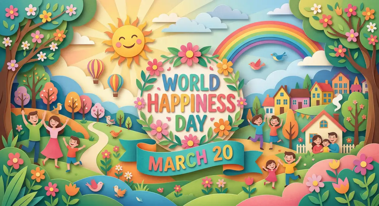 Free Download World Happiness Day 2026 Hd Images Free Download 2 - High Quality World Happiness Day 2026 Image