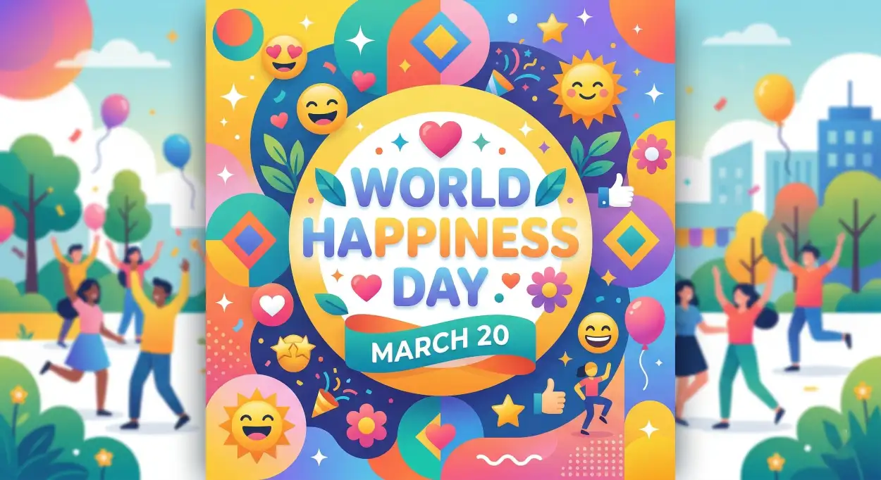 Free Download World Happiness Day 2026 Instagram Post Download - High Quality World Happiness Day 2026 Image