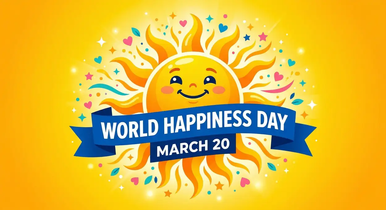 Free Download World Happiness Day 2026 Png Free Download 2 - High Quality World Happiness Day 2026 Transparent PNG