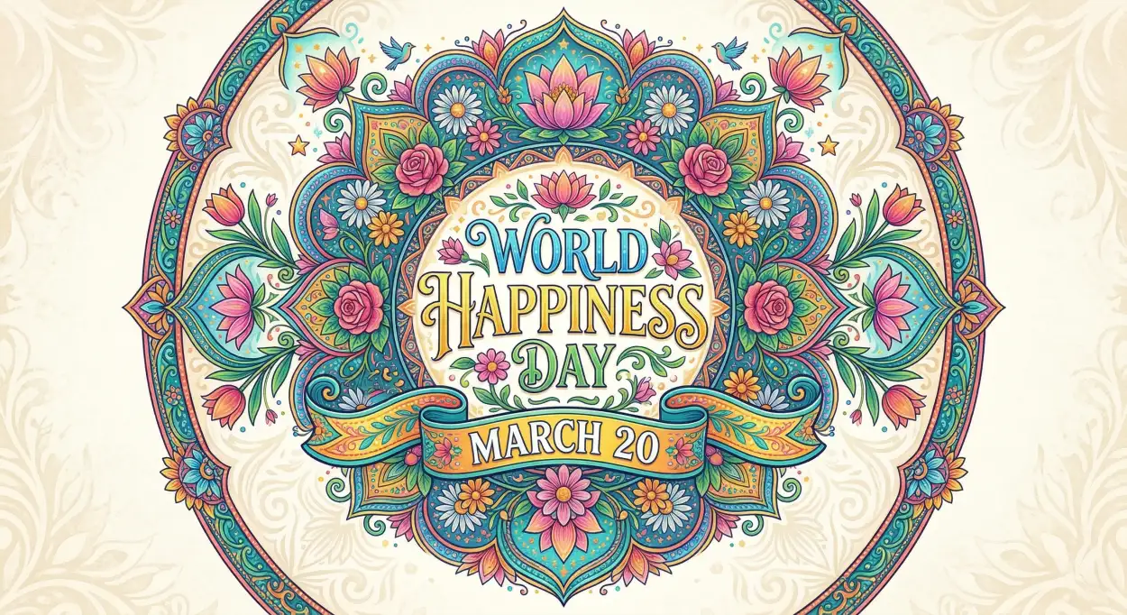 Free Download World Happiness Day 2026 Quotes And Wishes - High Quality World Happiness Day 2026 Image