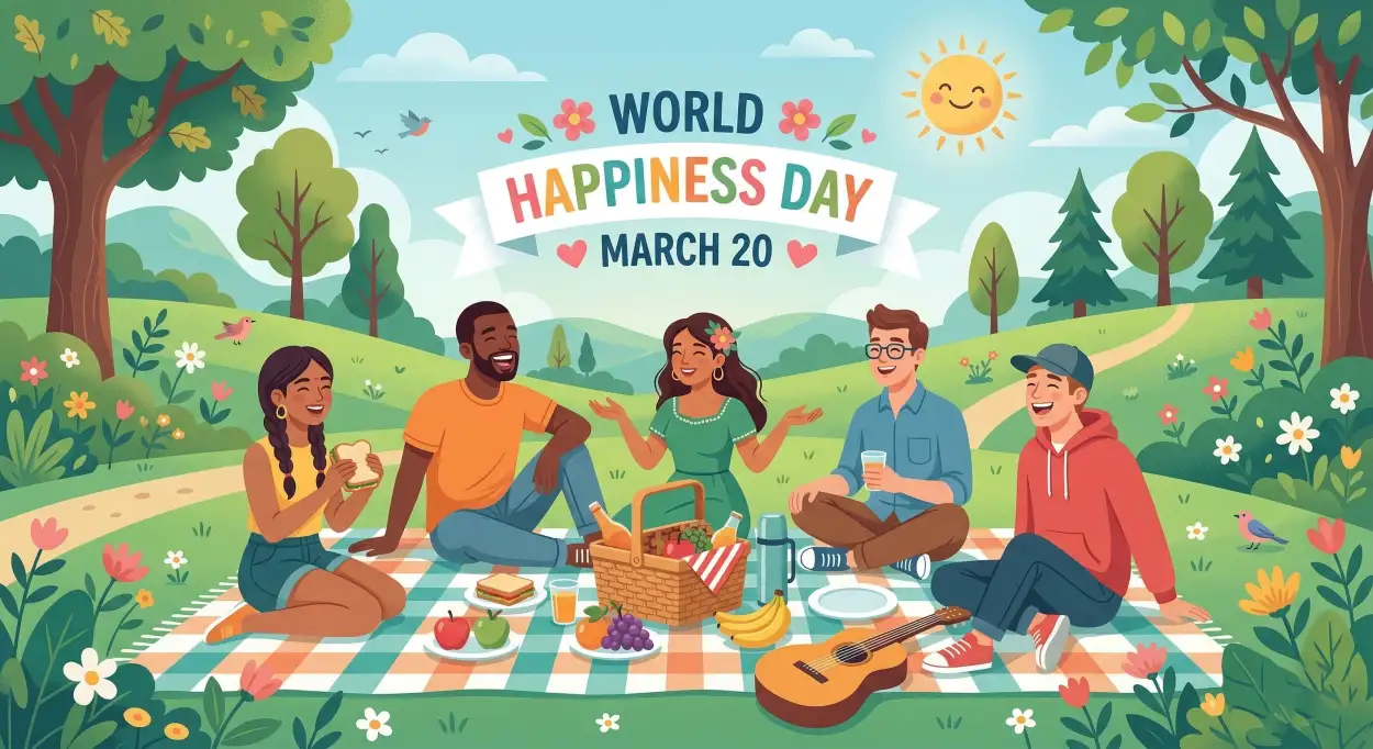 Free Download World Happiness Day 2026 Reels Ideas - High Quality World Happiness Day 2026 Image