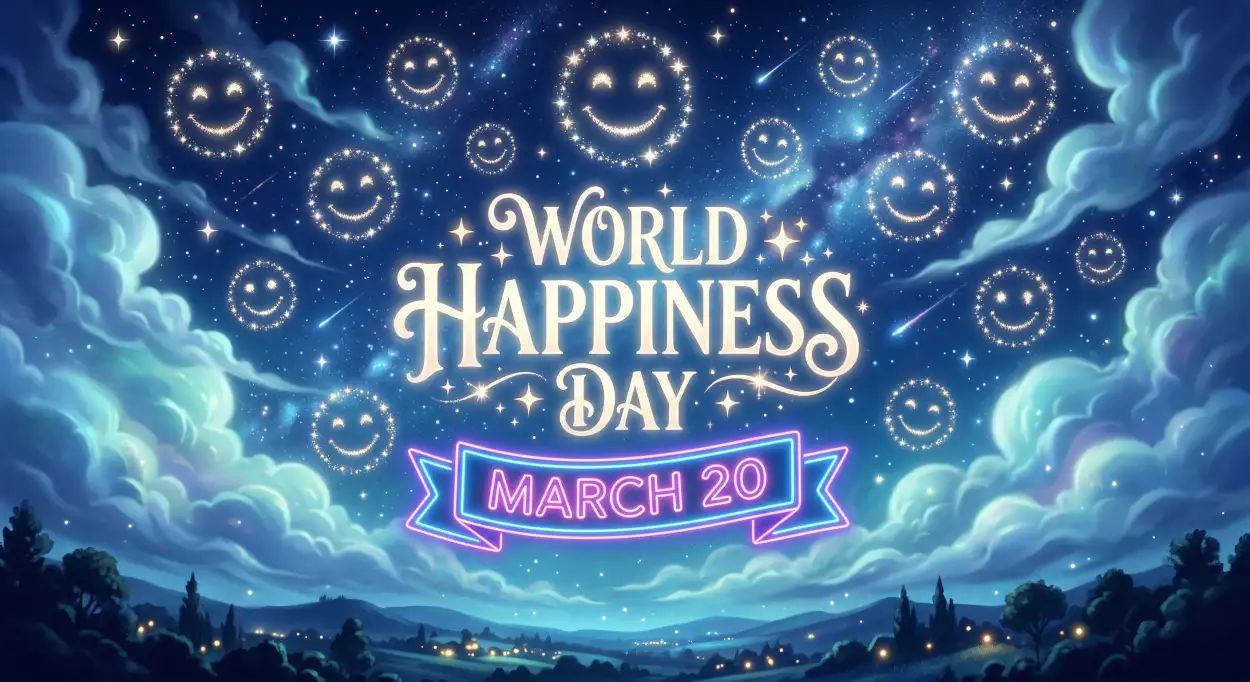 Free Download World Happiness Day 2026 Short Reel Script - High Quality World Happiness Day 2026 Image