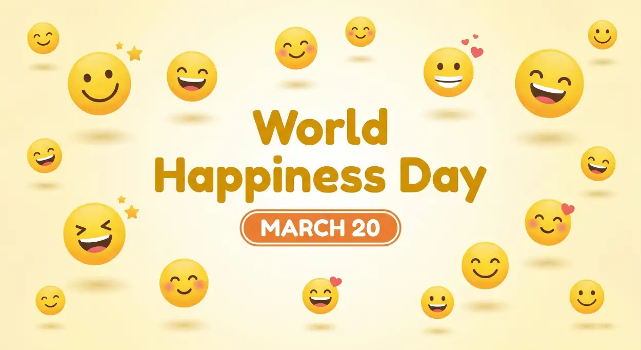 Free Download World Happiness Day 2026 Social Media Templates Free - High Quality World Happiness Day 2026 Image