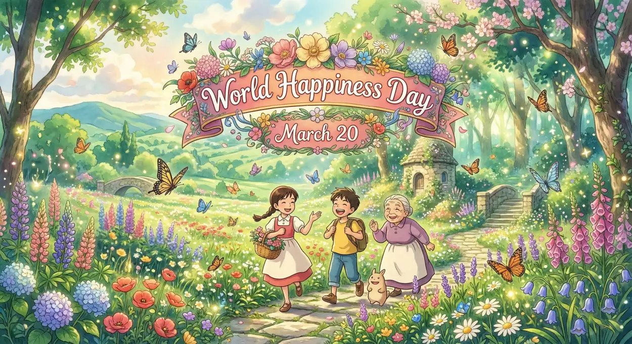 Free Download World Happiness Day 2026 Speech In English - High Quality World Happiness Day 2026 Image