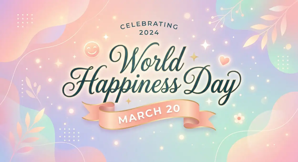 Free Download World Happiness Day 2026 Twitter Post Content - High Quality World Happiness Day 2026 Image