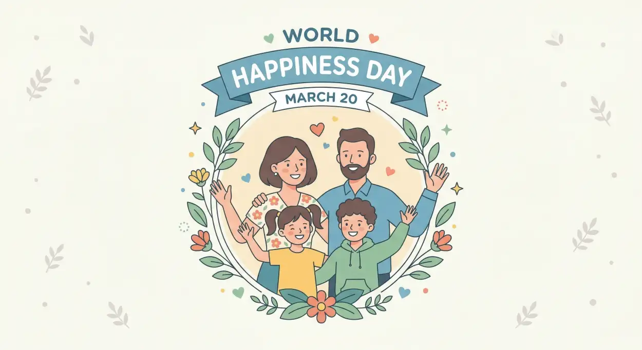 Free Download World Happiness Day 2026 Vector Illustration 2 - High Quality World Happiness Day 2026 Image
