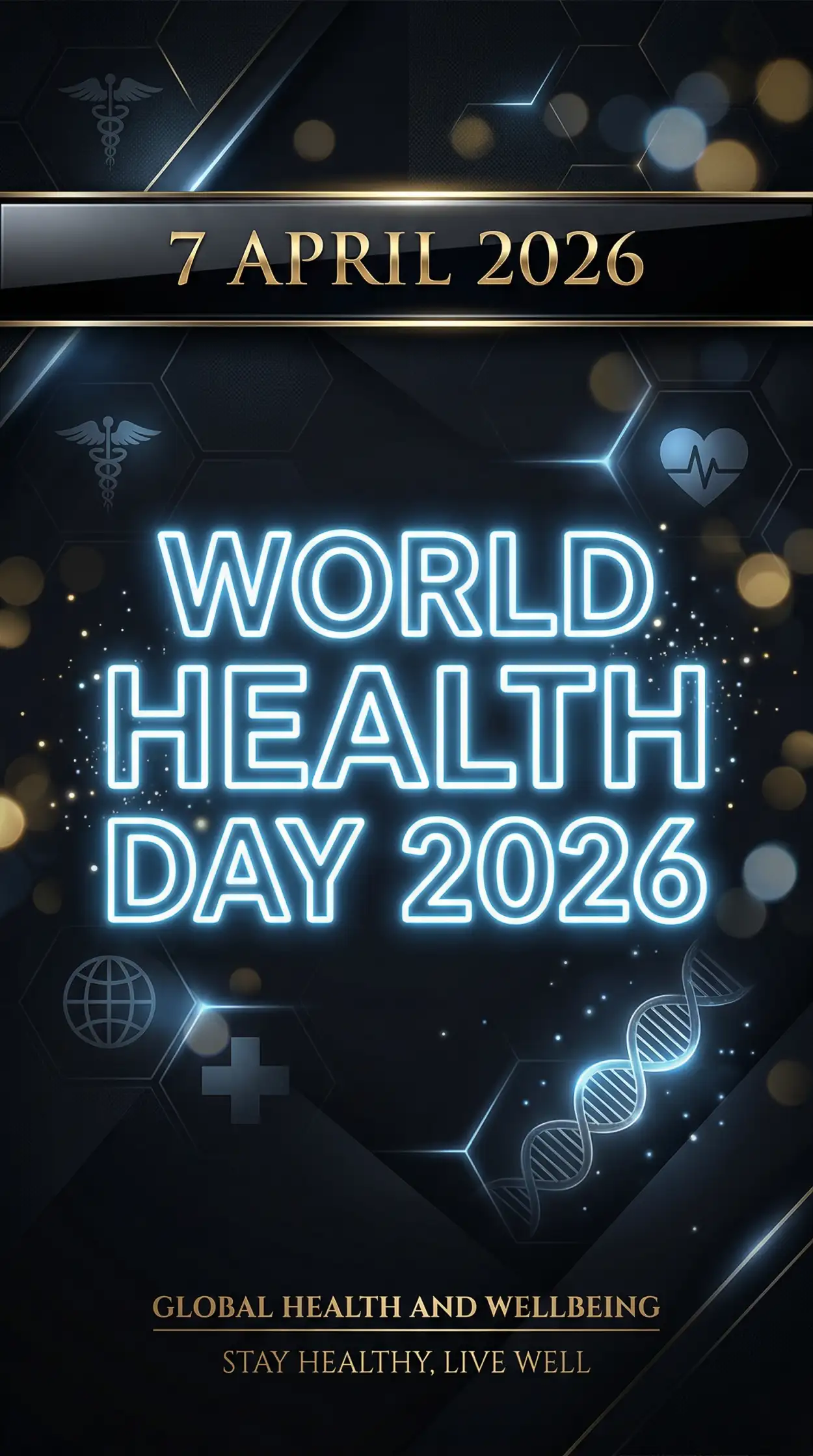 Free Download World Health Day 2026 Digital Poster Design - High Quality World Health Day 2026 Image