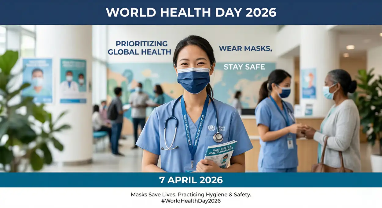 Free Download World Health Day 2026 Healthcare Awareness Campaign - High Quality World Health Day 2026 Image