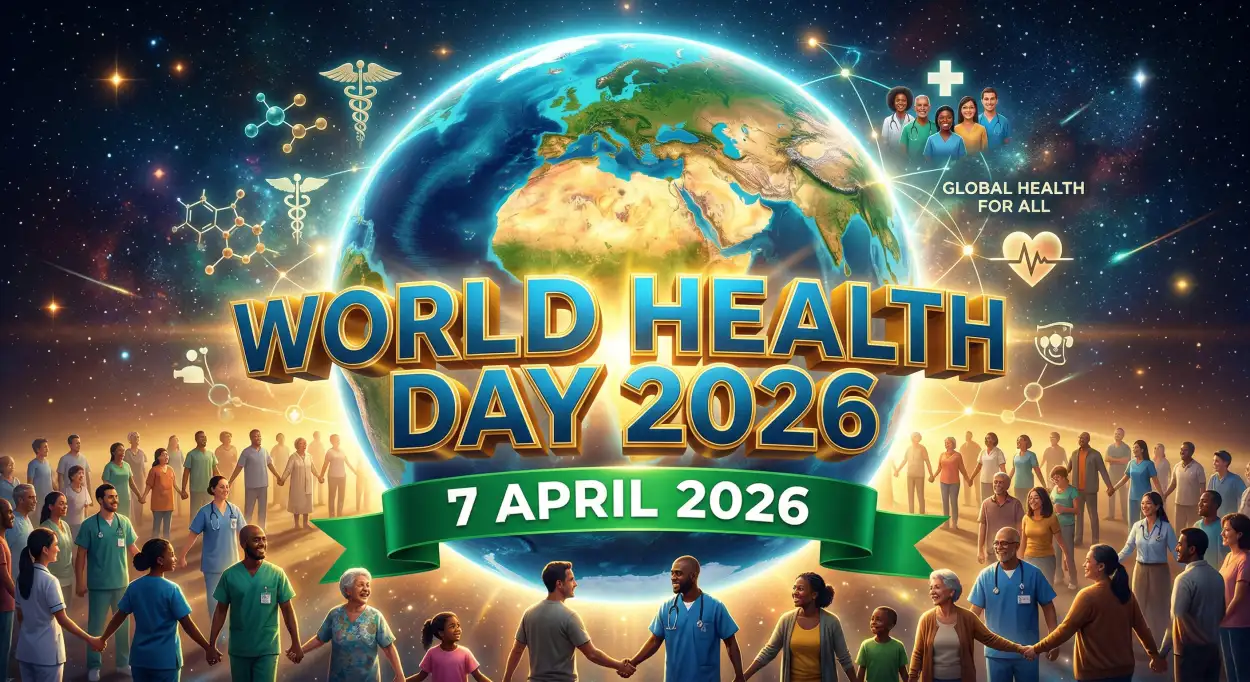 Free Download World Health Day 2026 Wishes In Hindi - High Quality World Health Day 2026 Image