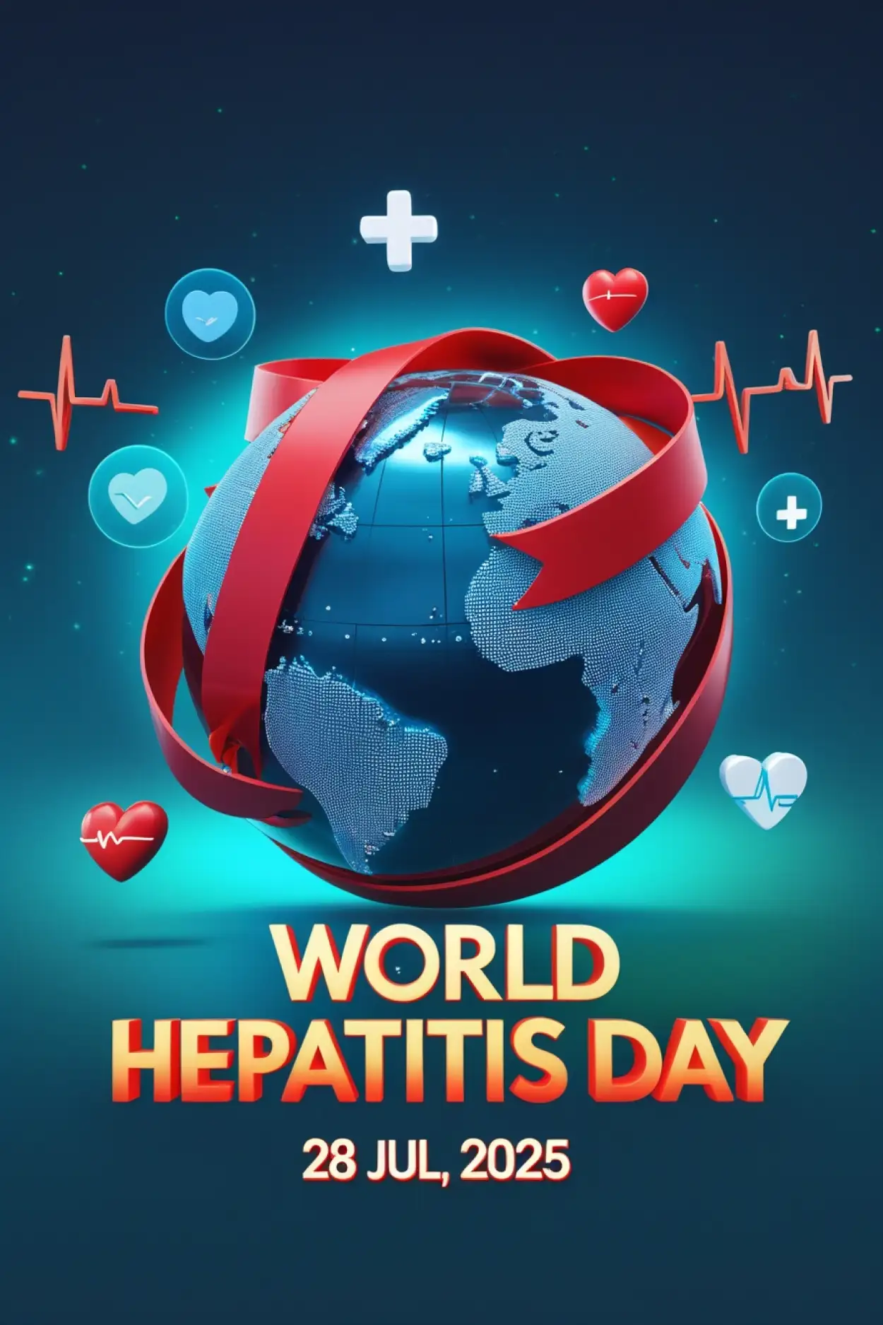 Free Download World Hepatitis Day 2025 Theme And Slogan - High Quality World Hepatitis Day Background