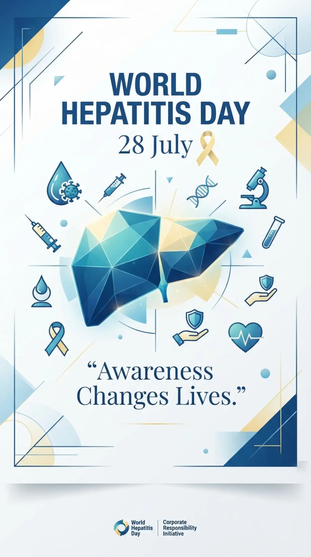 Free Download World Hepatitis Day 2026 Printable Awareness Banner - High Quality World Hepatitis Day 2026 Image