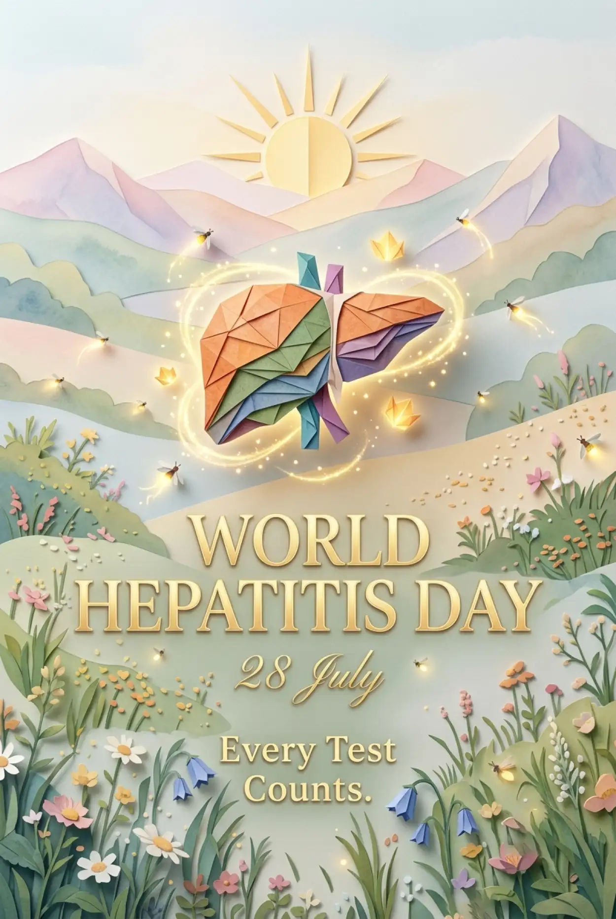 Free Download World Hepatitis Day Awareness Card - High Quality World Hepatitis Day 2026 Image