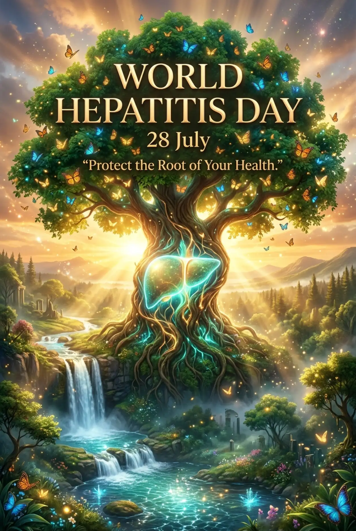 Free Download World Hepatitis Day Healthcare Promotion Banner - High Quality World Hepatitis Day 2026 Image