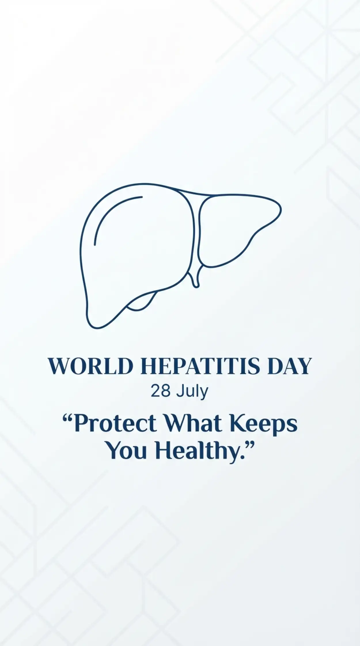 Free Download World Hepatitis Day Minimalist Banner - High Quality World Hepatitis Day 2026 Image