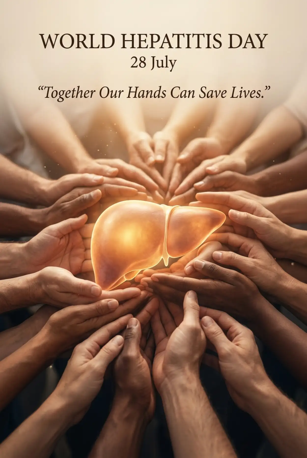 Free Download World Hepatitis Day Nonprofit Poster - High Quality World Hepatitis Day 2026 Image